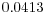0.0413\,