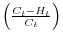 \left( \frac{C_{t}-H_{t}}{C_{t}}\right) 