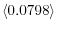 \langle 0.0798\rangle 