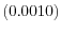  \left(0.0010\right) 
