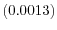  \left( 0.0013\right) 