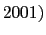  % 2001)