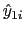 \hat{y}% _{1i}