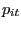 p_{it} 