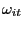 \omega _{it} 