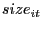 size_{it} 