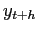  y_{t+h}