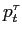  p_{t}^{\tau}