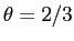  \theta=2/3