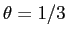  \theta=1/3