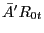 {\bar {A}}'R_{0t} 