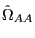 \hat {\Omega }_{AA} 