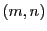  (m,n)