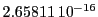  2.65811\,{10}^{-16}