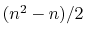  (n^2-n)/2