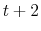  t+2