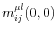 \displaystyle m_{ij}^{\mu l}(0,0)