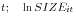 t; \quad \ln SIZE_{it} 