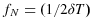  f_{N}=(1/2\delta T)