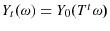  Y_{t}(\omega)=Y_{0}(T^{t}\omega)