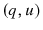  (q,u)