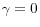 \gamma =0