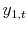  y_{1,t}