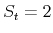  S_{t}% =2