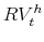 \displaystyle RV_{t}^{h}