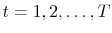  {{t=1, 2, \ldots , T}}