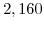  2,160
