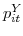  p_{it}^{Y}