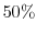  50\%