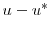  u-u^{*}