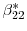  \beta_{22}^{\ast}