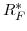  R_{F}^{\ast}