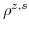  \rho^{z,s}