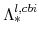  \Lambda^{l,cbi}_{\ast}