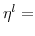  \eta^{l}=