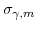  \sigma_{\gamma,m}