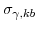  \sigma_{\gamma,kb}