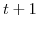  t+1
