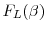  F_L (\beta)
