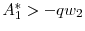  A_1^* > -q w_2