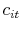  c_{it}