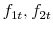  f_{1t},f_{2t}