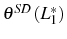  \theta^{SD}\left( L_{1}^{\ast }\right) 