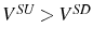  V^{SU}>V^{SD}