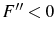  F^{\prime\prime}<0