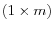  \left(1 \times m \right)